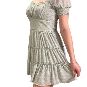 Floral Blue Cottagecore Dress